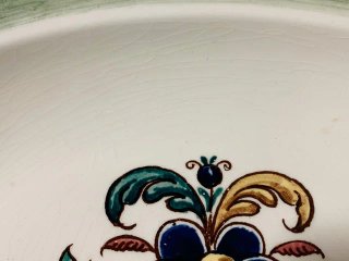 Fuente oval San Claudio Talavera vintage