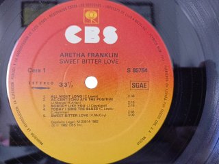 LP Aretha Franklin Sweet Bitter Love 1982