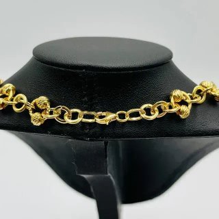 GARGANTILLA BOLAS DIAMANTADAS