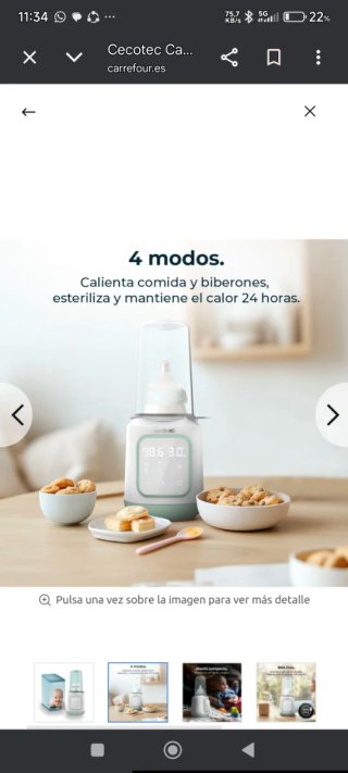 Calienta biberones Cecotec Nana