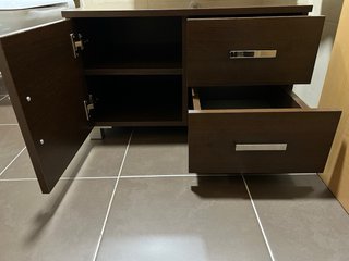 Mueble de baño madera wengue