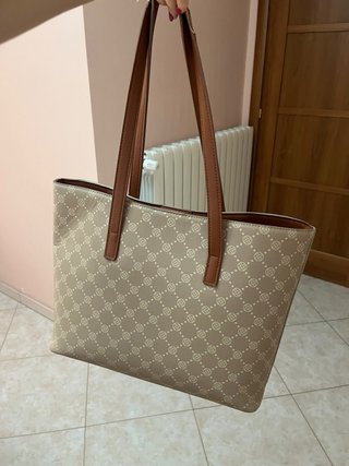 Borsa tote Anna Field beige e marrone