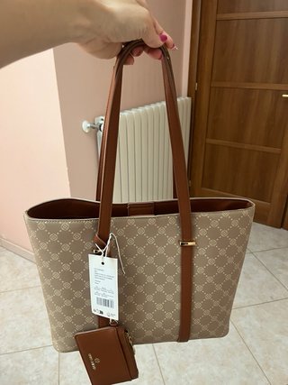 Borsa tote Anna Field beige e marrone