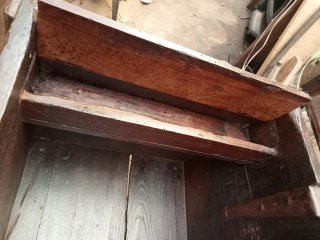 +200 AÑOS ARCA CASTAÑO TALLADA BUEN ESTADO