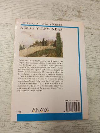 Rimas y leyendas. ISBN:84-207-2593-5