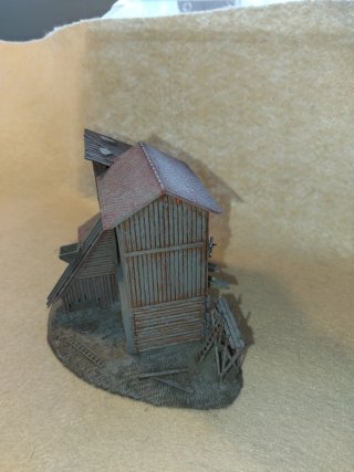 Maqueta Fábrica de Grava Tren