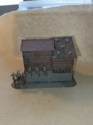 Maqueta Fábrica de Grava Tren