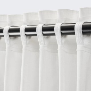 Pack 2 Visillos Ikea Silverlonn Beige/Blanco