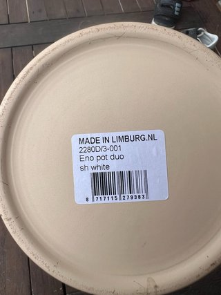 Juego de 2 maceteros de cerámica