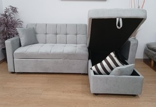 Sofá Cama Kris, Terciopelo. Cómodo. ¡Oferta!