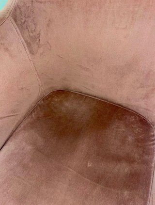 Silla de escritorio Westwing rosa terciopelo