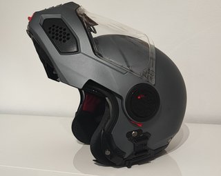 Casco moto modular NZI Talla L Gris