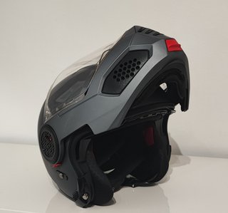 Casco moto modular NZI Talla L Gris