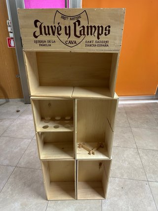 Cajas Juvé & Camps Estantería Madera  6 cajas