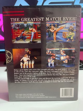 Neo Geo AES Art of Fighting y World Heroes 2 Jet