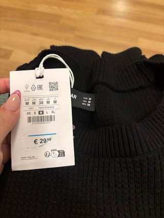 Jersey Pull&Bear Negro Talla M