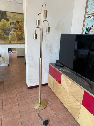 LAMPADA VINTAGE OTTONE WATERFALL DESIGN SONNEMANN