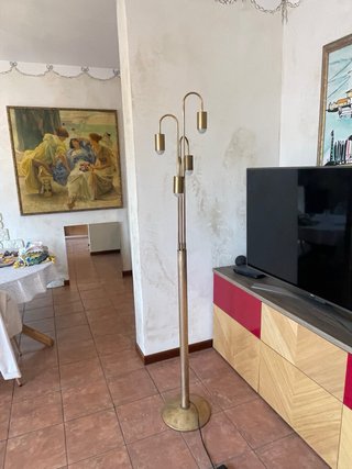 LAMPADA VINTAGE OTTONE WATERFALL DESIGN SONNEMANN