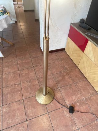 LAMPADA VINTAGE OTTONE WATERFALL DESIGN SONNEMANN