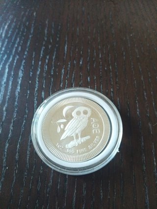 Moneda 1oz Plata 999 AOE Búho Ateniense