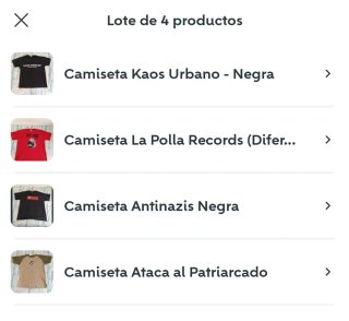 Pack 4 camisetas