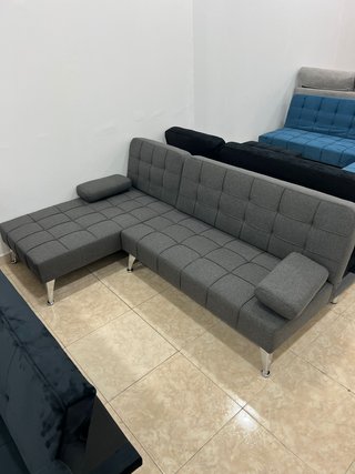 Sofá Cama Chaiselongue Gris