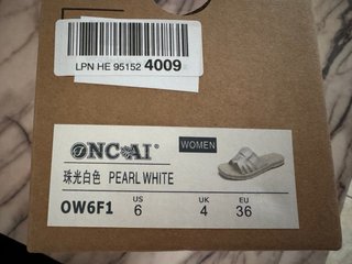 Ciabatte donna ONCAI bianche e beige
