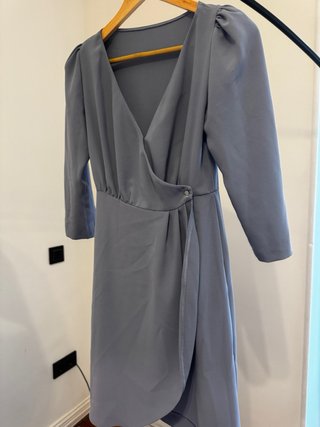 Vestido cóctel azul talla S