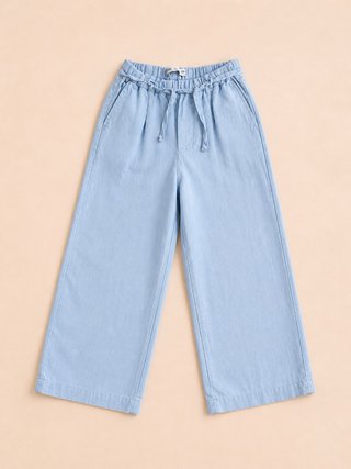 Pantalón Zara Niña Talla 8 Azul