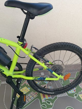 Bici niño 20 pulgadas amarilla Rockrider