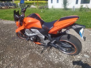 Kawasaki Z750 2007 con avería en caja de cambios.