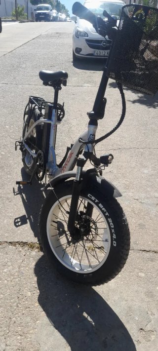 Bicicleta Eléctrica Fat Bike Plata