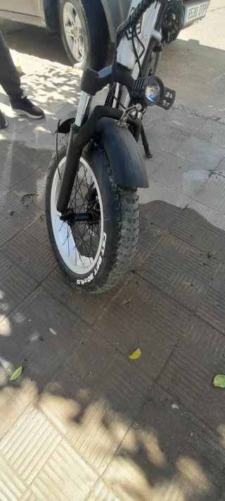 Bicicleta Eléctrica Fat Bike Plata