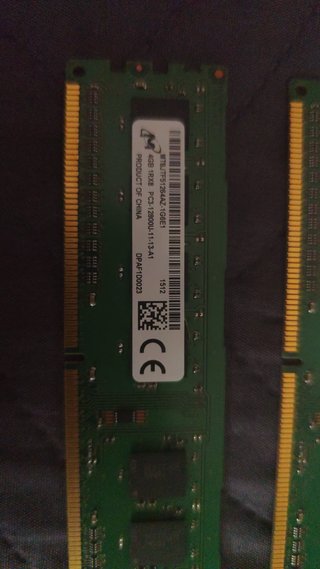 2x4GB DDR3 RAM Micron 1600MHz PC3-12800U REBAJADAS