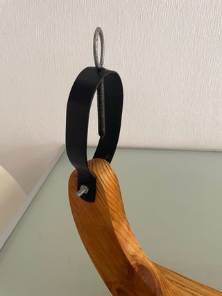 Jamonero de madera y metal