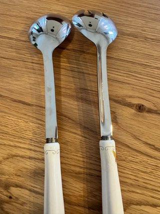 Coppia posate da portata acciaio inox
