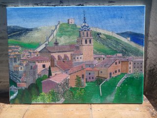 Cuadro al óleo paisaje