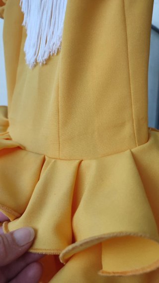 Traje Flamenca Niña Amarillo 2-3 Años