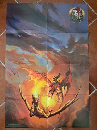 Poster D&D TSR Jeff Easley Dragões