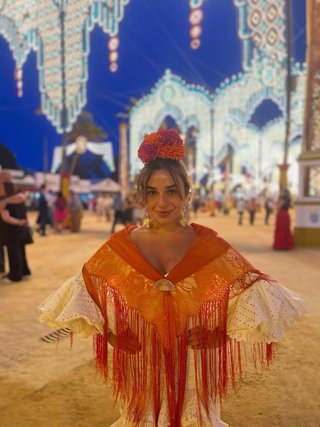 Traje de flamenca talla xs/s