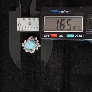 Anillo Plata con Larimar Natural