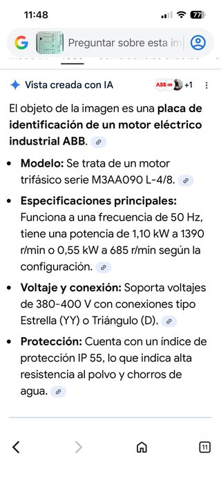 Motor Eléctrico ABB M33 AA 090L-4/8