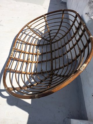 Para hacer sillón de terraza ratán