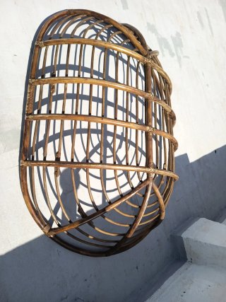 Para hacer sillón de terraza ratán