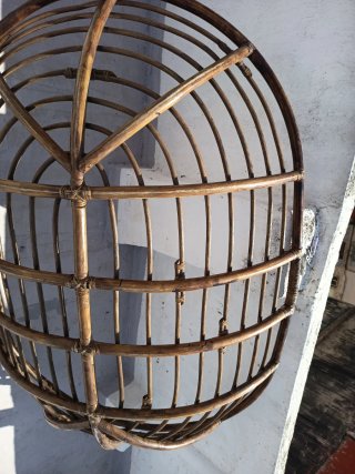 Para hacer sillón de terraza ratán