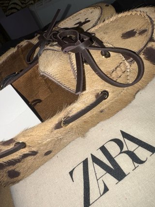 Mocasines Zara pelo estampado zara