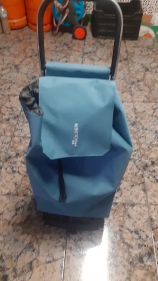 Carro de compra Rolser azul y gris