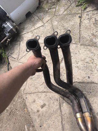Collettore scarico Triumph 1050 prima serie