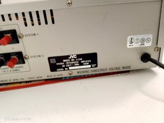 Amplificador Vintage JVC AX 50 color Plata
