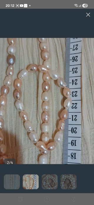 Collar y pulsera de perlas
